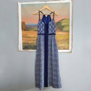 J. Crew Maxi Dress - Navy & White